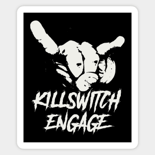 killswitch horn sign Sticker